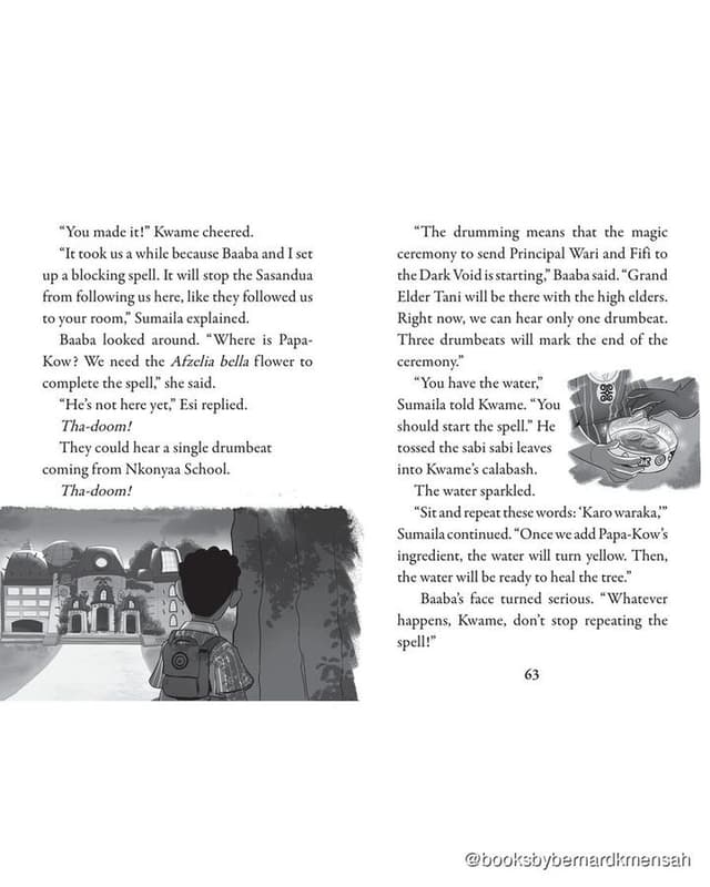 Kwame's Magic Quest #3: Bite of the Kaba Lagoon interior spread 4